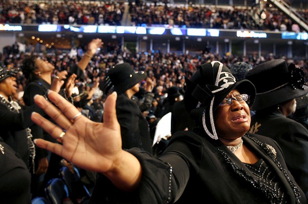 black church people praising